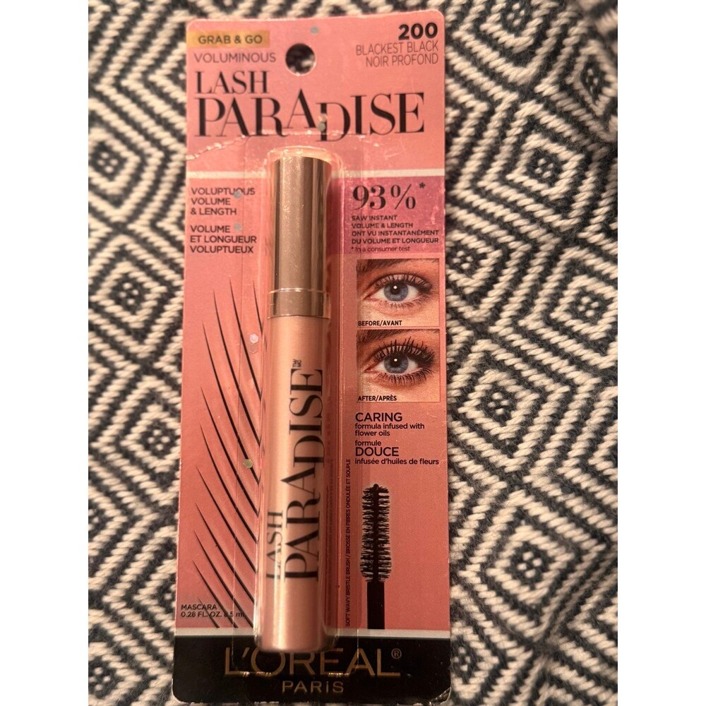 NIB L'Oreal Voluminous Lash Paradise Mascara - 200 Blackest Black